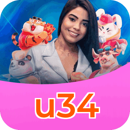 Plataforma u34 mostrando interface moderna, jogos certificados e recursos de segurança licenciados